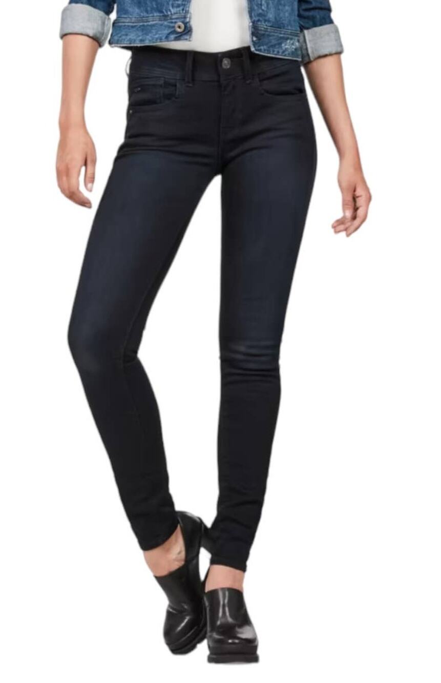 G-Star Raw jeans Lyn mid waist skinny dark blue size 24x32